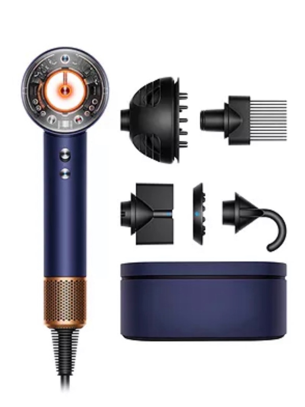 Dyson Supersonic Nural Hair Dryer Prussian blue/Copper opened box but brand new - Picture 2 of 7